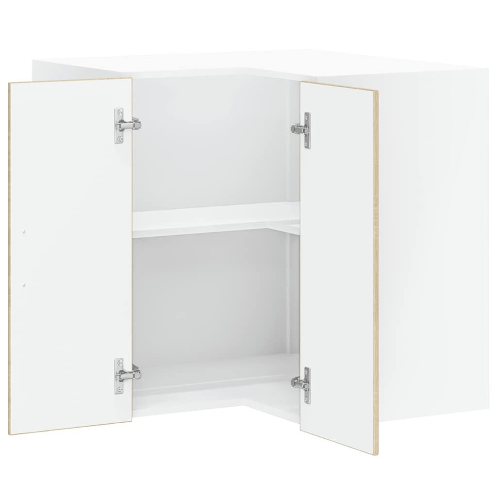 vidaXL Kitchen Wall Corner Cabinet "Porto" Sonoma Oak Engineered Wood