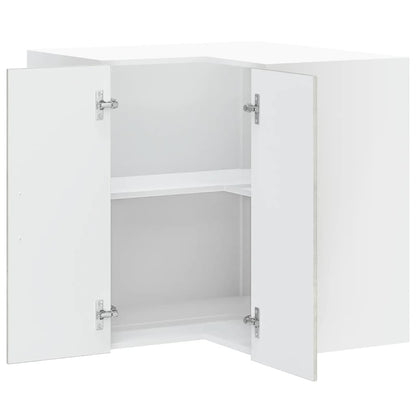 vidaXL Kitchen Wall Corner Cabinet "Porto" Concrete Grey Engineered Wood