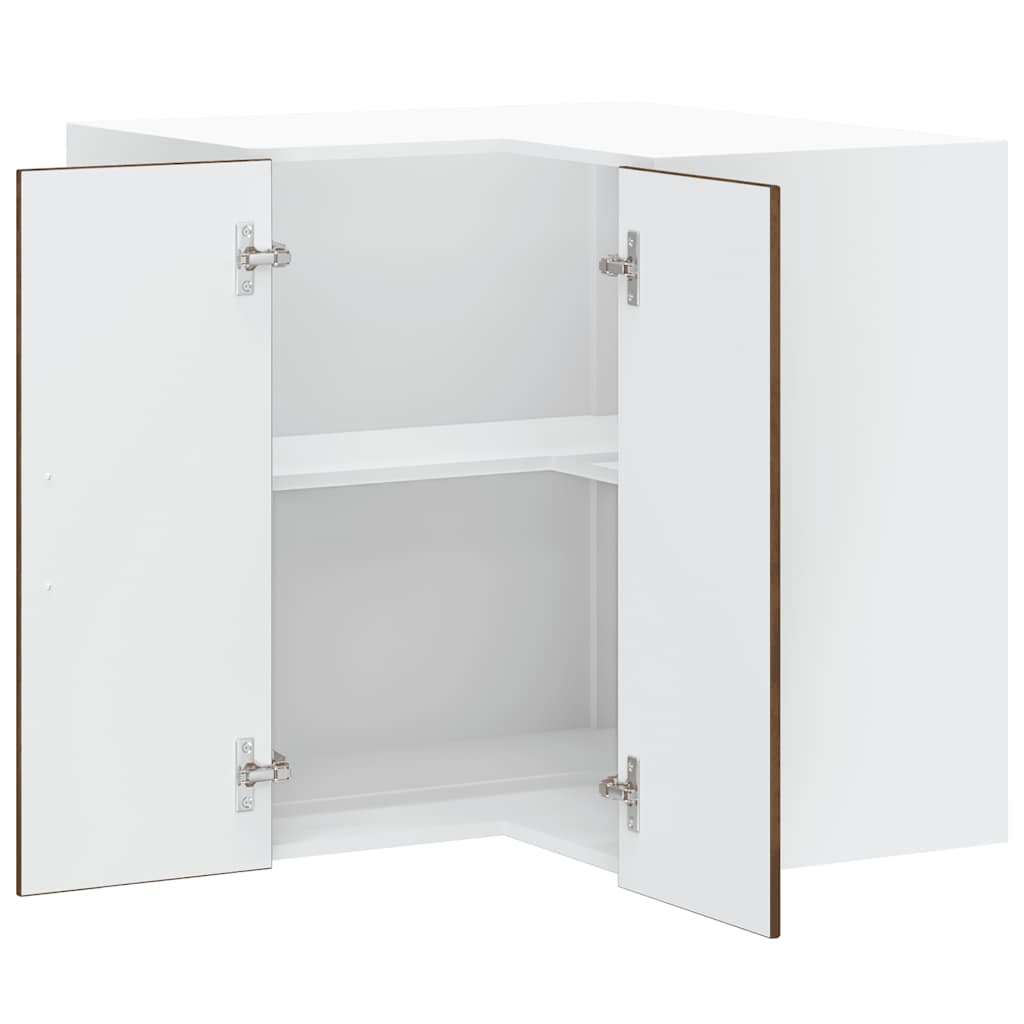 vidaXL Kitchen Wall Corner Cabinet "Porto" Smoked Oak Engineered Wood