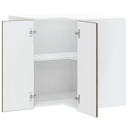 vidaXL Kitchen Wall Corner Cabinet "Porto" Smoked Oak Engineered Wood