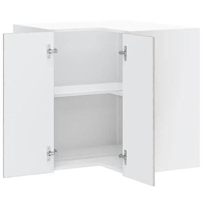 vidaXL Kitchen Wall Corner Cabinet "Porto" Grey Sonoma Engineered Wood
