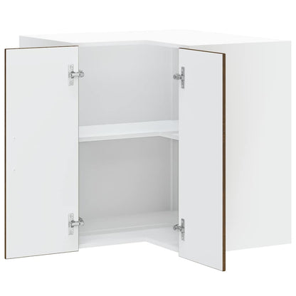 vidaXL Kitchen Wall Corner Cabinet "Porto" Brown Oak Engineered Wood