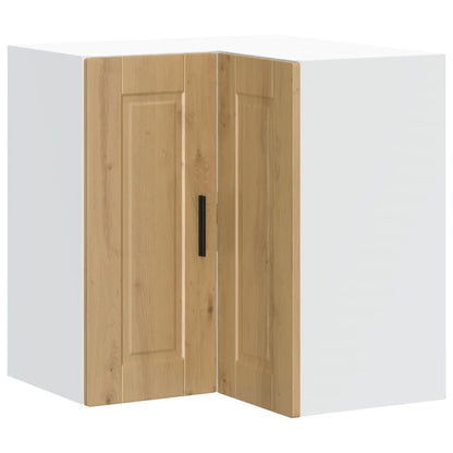 vidaXL Kitchen Wall Corner Cabinet "Porto" Artisan Oak Engineered Wood