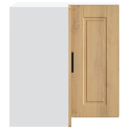 vidaXL Kitchen Wall Corner Cabinet "Porto" Artisan Oak Engineered Wood
