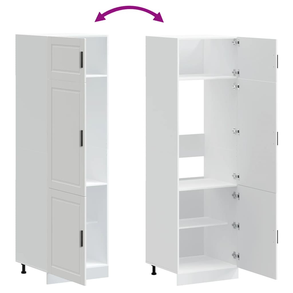 vidaXL Kitchen Cupboard "Porto" White Engineered Wood