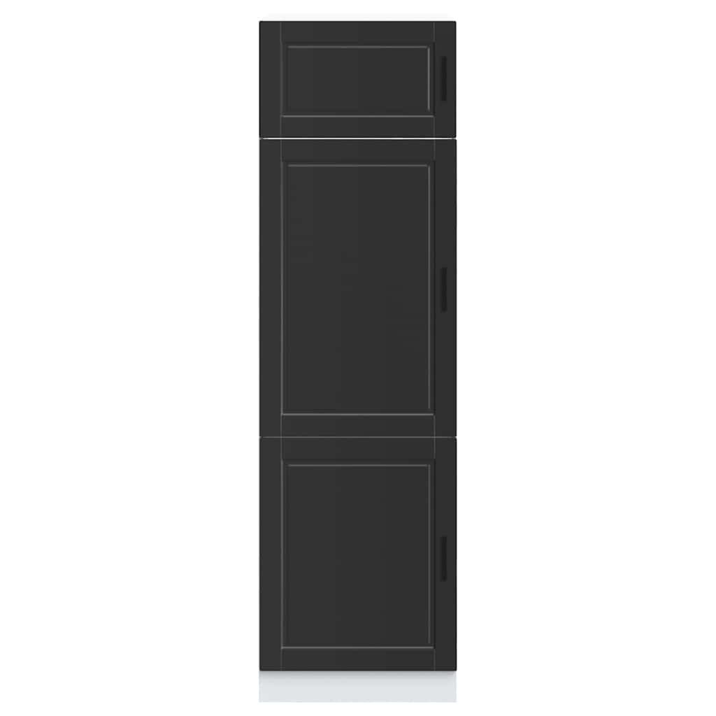 vidaXL Kitchen Cupboard "Porto" Black Engineered Wood