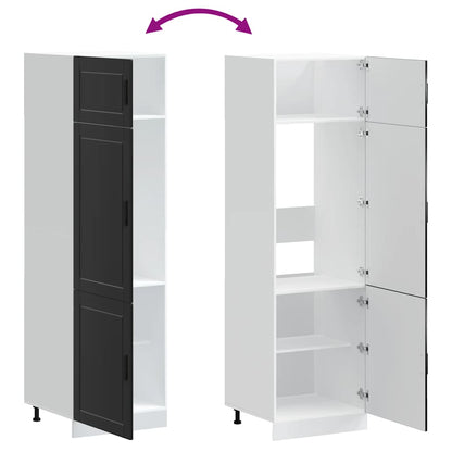 vidaXL Kitchen Cupboard "Porto" Black Engineered Wood