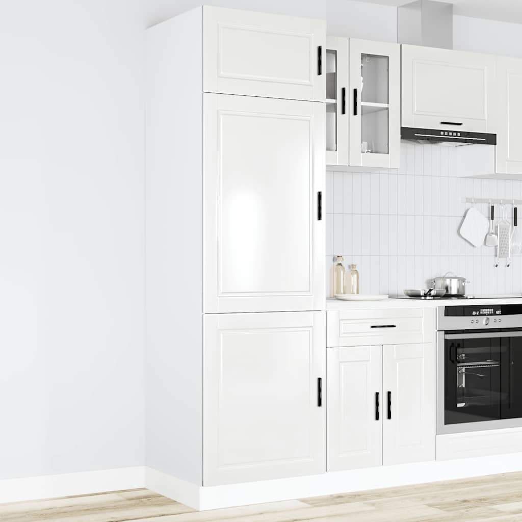 vidaXL Kitchen Cupboard "Porto" High Gloss White Engineered Wood