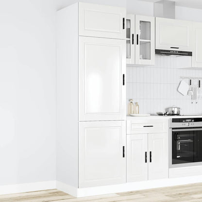 vidaXL Kitchen Cupboard "Porto" High Gloss White Engineered Wood