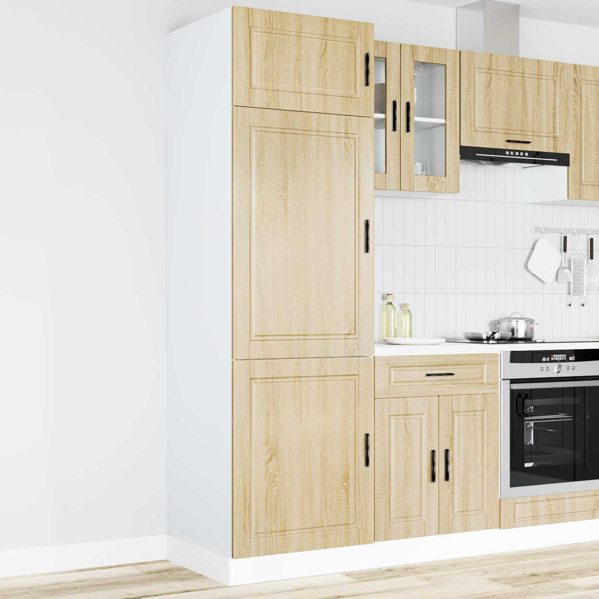 vidaXL Kitchen Cupboard "Porto" Sonoma Oak Engineered Wood