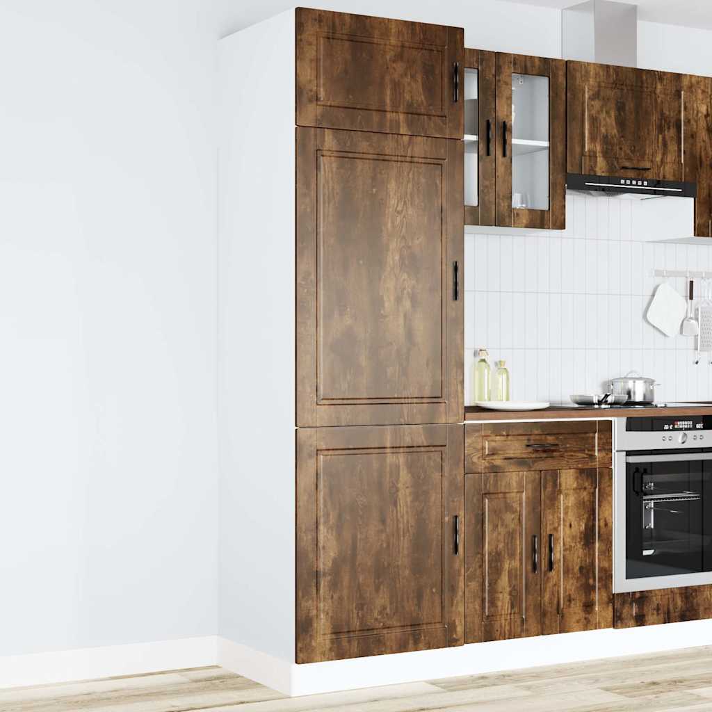 vidaXL Kitchen Cupboard "Porto" Smoked Oak Engineered Wood