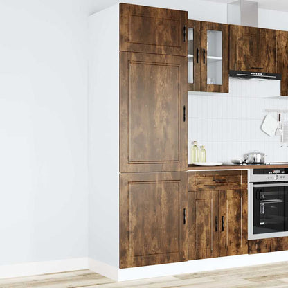 vidaXL Kitchen Cupboard "Porto" Smoked Oak Engineered Wood