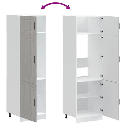 vidaXL Kitchen Cupboard "Porto" Grey Sonoma Engineered Wood