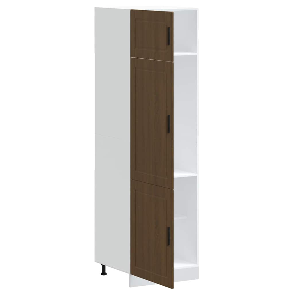 vidaXL Kitchen Cupboard "Porto" Brown Oak Engineered Wood