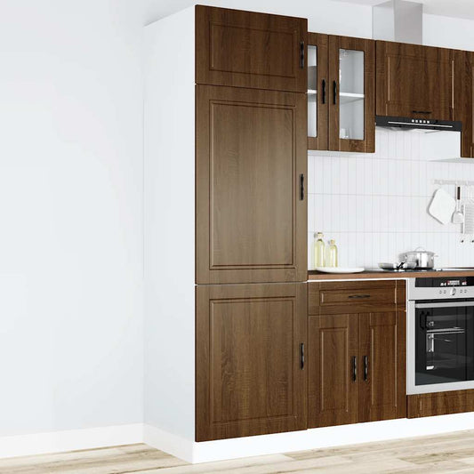 vidaXL Kitchen Cupboard "Porto" Brown Oak Engineered Wood