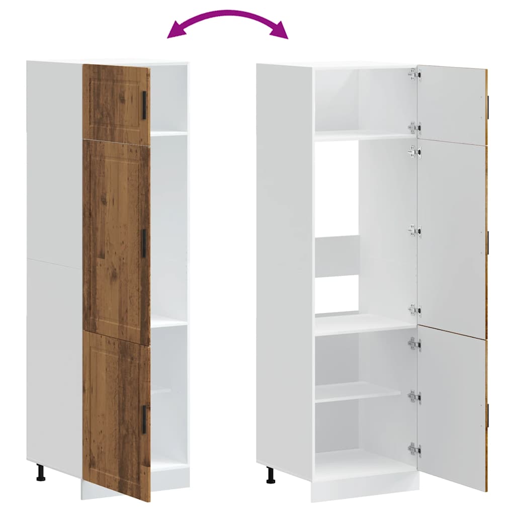 vidaXL Kitchen Cupboard "Porto" Old Wood Engineered Wood