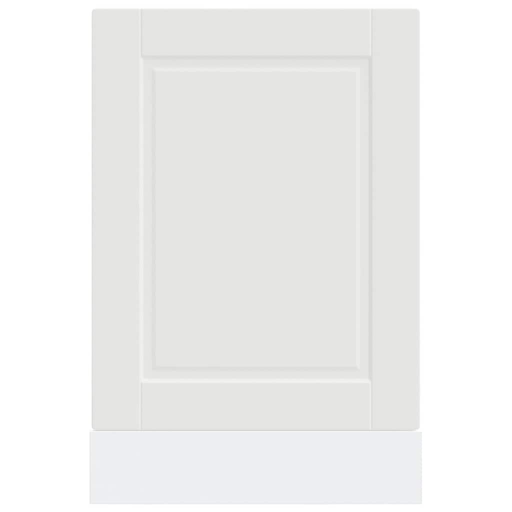 vidaXL Dishwasher Panel "Porto" White 45x1,5x57 cm Engineered Wood