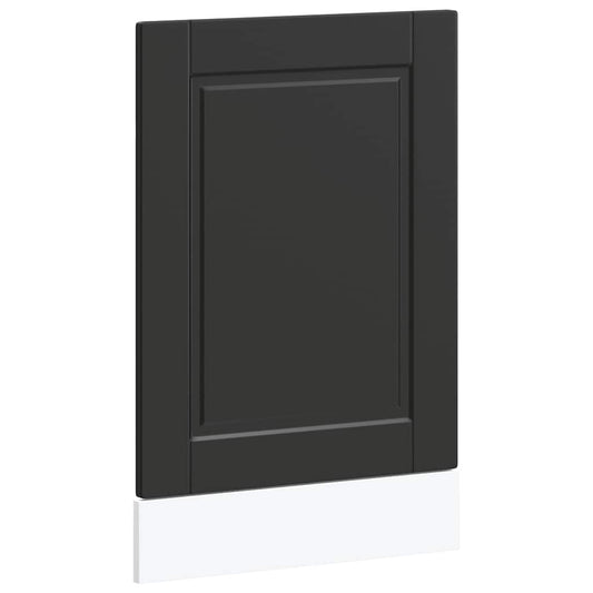 vidaXL Dishwasher Panel Porto Black 45x1,5x57 cm Engineered Wood