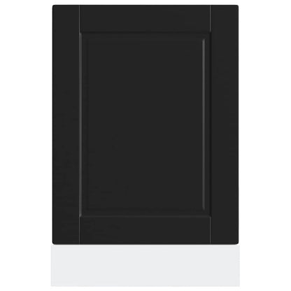 vidaXL Dishwasher Panel Porto Black 45x1,5x57 cm Engineered Wood