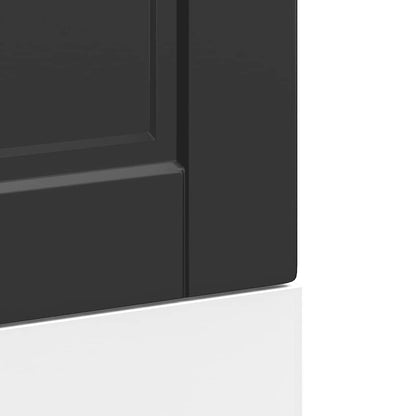 vidaXL Dishwasher Panel Porto Black 45x1,5x57 cm Engineered Wood