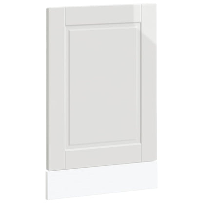 vidaXL Dishwasher Panel Porto High Gloss White 45x1,5x57 cm Engineered Wood