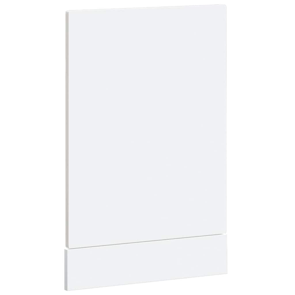 vidaXL Dishwasher Panel Porto High Gloss White 45x1,5x57 cm Engineered Wood