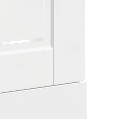 vidaXL Dishwasher Panel Porto High Gloss White 45x1,5x57 cm Engineered Wood