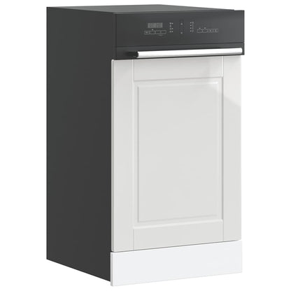 vidaXL Dishwasher Panel Porto High Gloss White 45x1,5x57 cm Engineered Wood