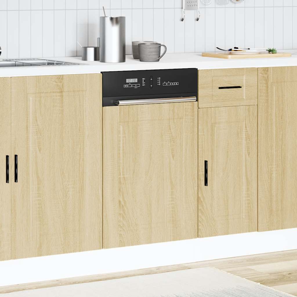 vidaXL Dishwasher Panel Porto Sonoma Oak 45x1,5x57 cm Engineered Wood
