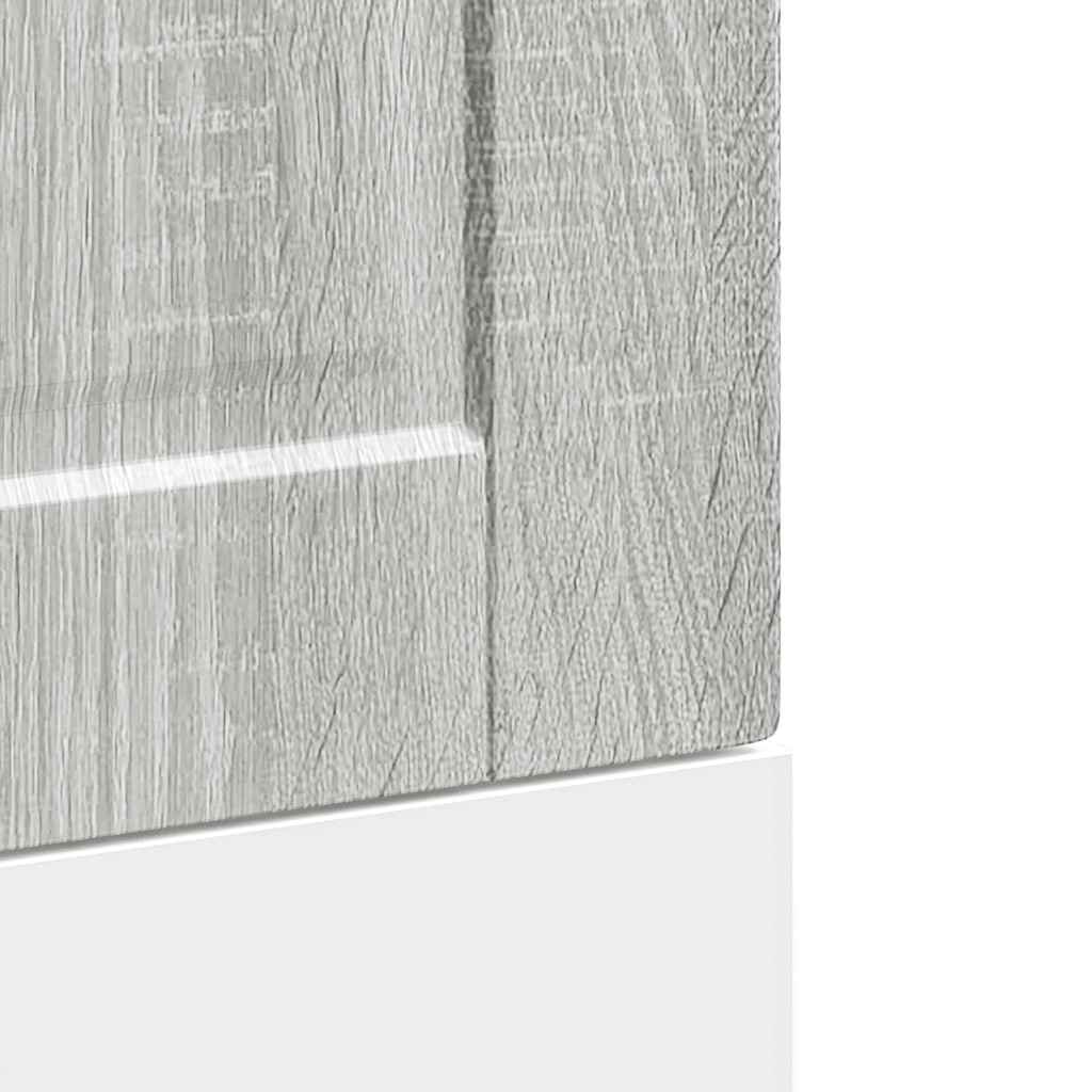 vidaXL Dishwasher Panel Porto Grey Sonoma 45x1,5x57 cm Engineered Wood