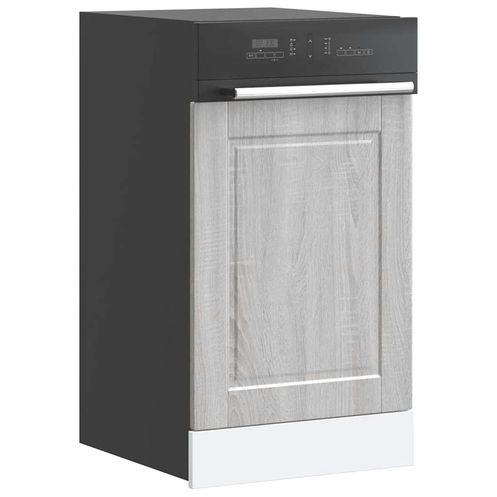 vidaXL Dishwasher Panel Porto Grey Sonoma 45x1,5x57 cm Engineered Wood
