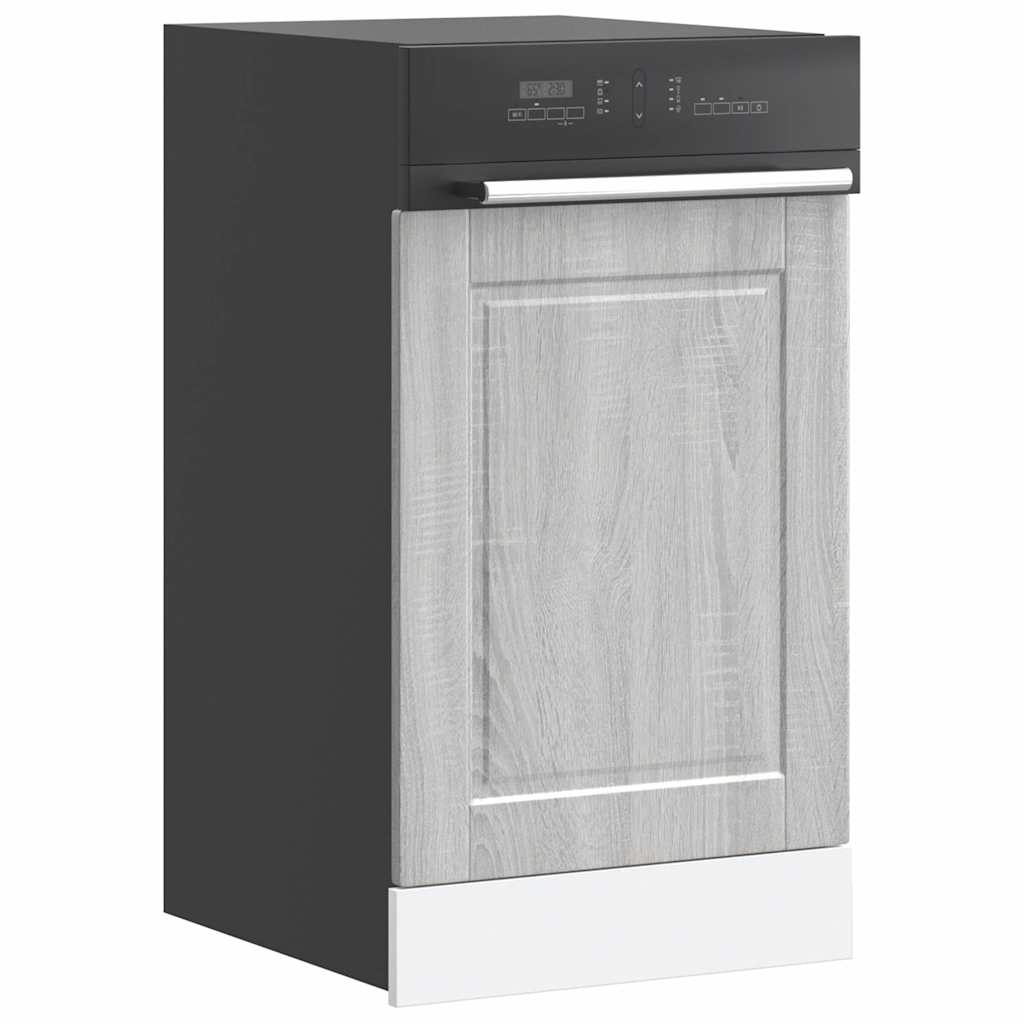 vidaXL Dishwasher Panel Porto Grey Sonoma 45x1,5x57 cm Engineered Wood