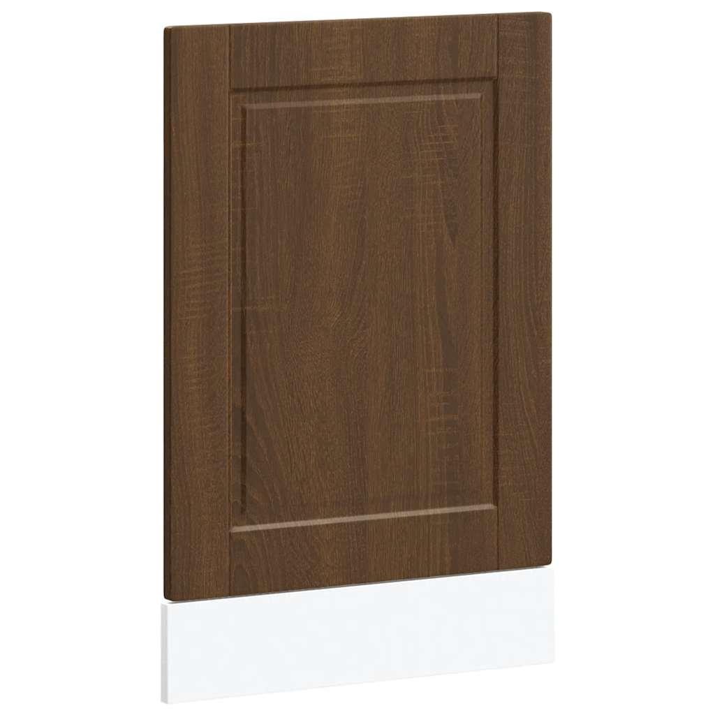 vidaXL Dishwasher Panel "Porto" Brown Oak 45x1,5x57 cm Engineered Wood