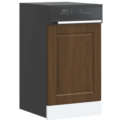 vidaXL Dishwasher Panel "Porto" Brown Oak 45x1,5x57 cm Engineered Wood