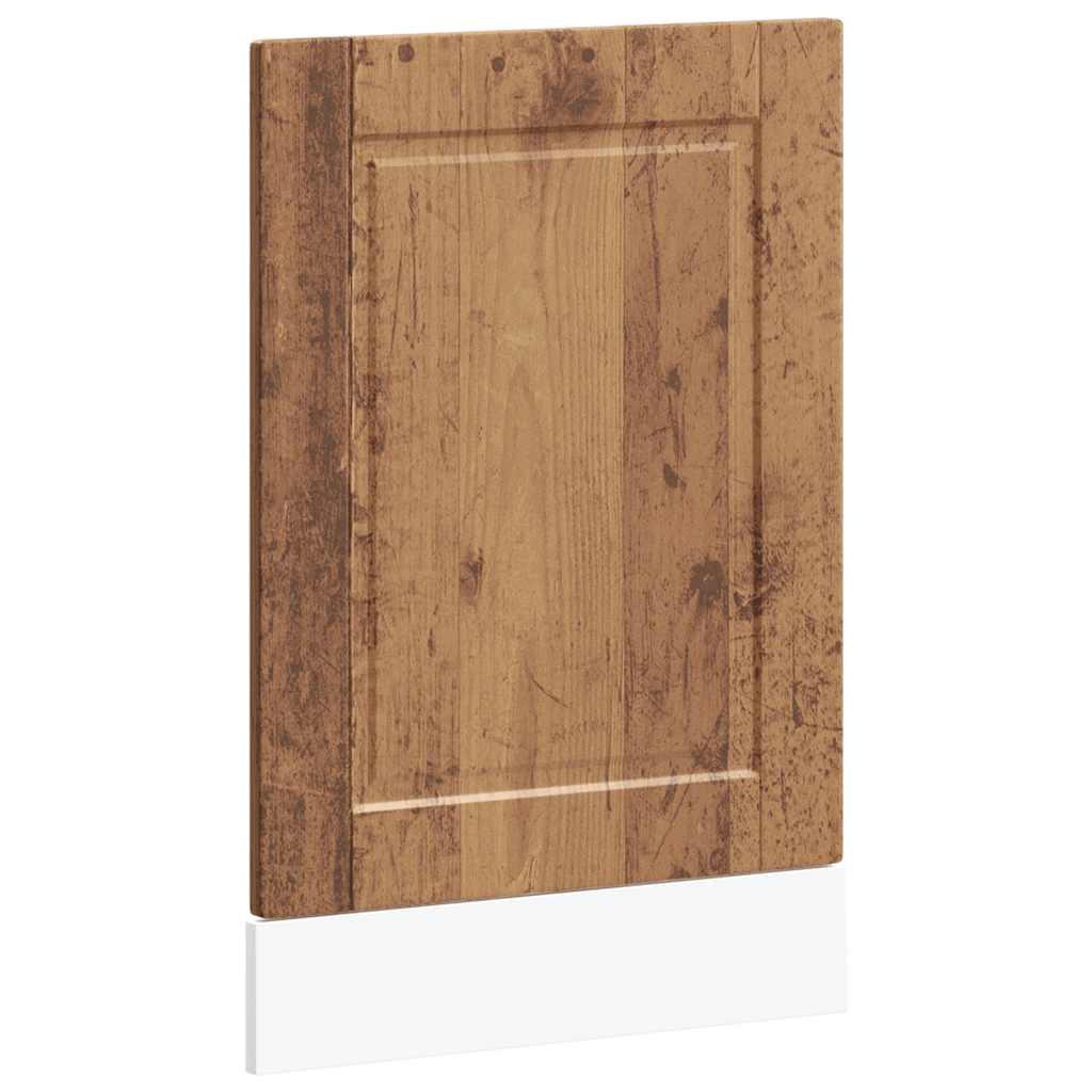 vidaXL Dishwasher Panel "Porto" Old Wood 45x1,5x57 cm Engineered Wood