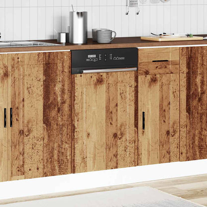 vidaXL Dishwasher Panel Porto Old Wood 45x1,5x57 cm Engineered Wood