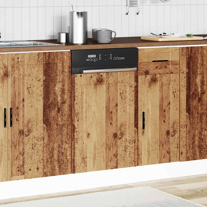 vidaXL Dishwasher Panel "Porto" Old Wood 45x1,5x57 cm Engineered Wood