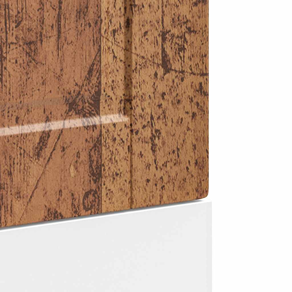 vidaXL Dishwasher Panel Porto Old Wood 45x1,5x57 cm Engineered Wood