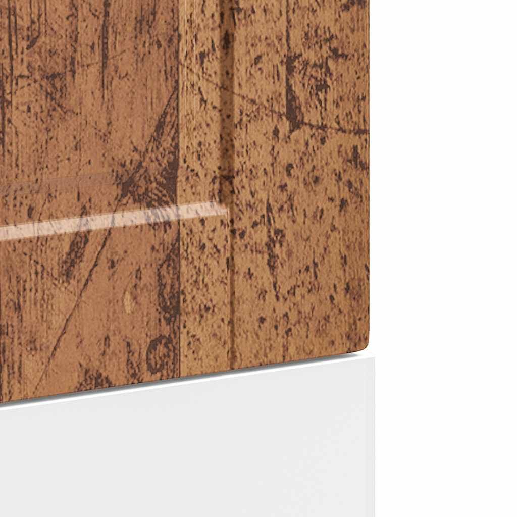 vidaXL Dishwasher Panel Porto Old Wood 45x1,5x57 cm Engineered Wood