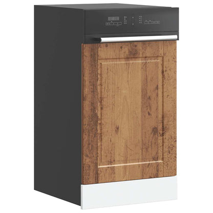 vidaXL Dishwasher Panel "Porto" Old Wood 45x1,5x57 cm Engineered Wood