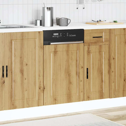 vidaXL Dishwasher Panel Porto Artisan Oak 45x1,5x57 cm Engineered Wood