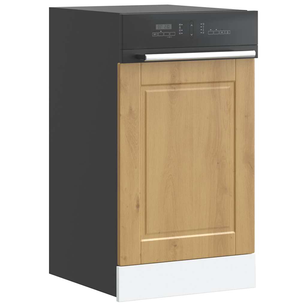 vidaXL Dishwasher Panel "Porto" Artisan Oak 45x1,5x57 cm Engineered Wood