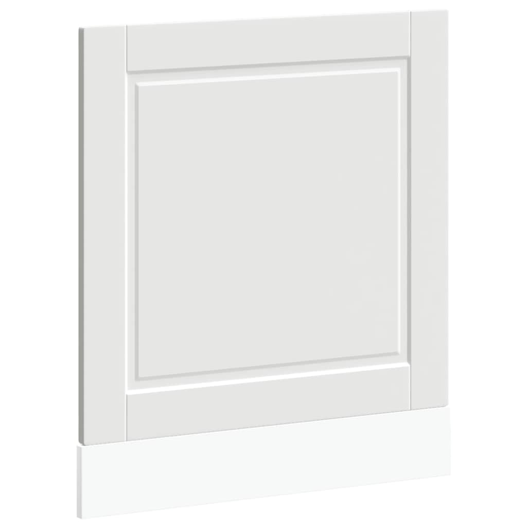vidaXL Dishwasher Panel Porto White 60x1.5x57 cm Engineered Wood