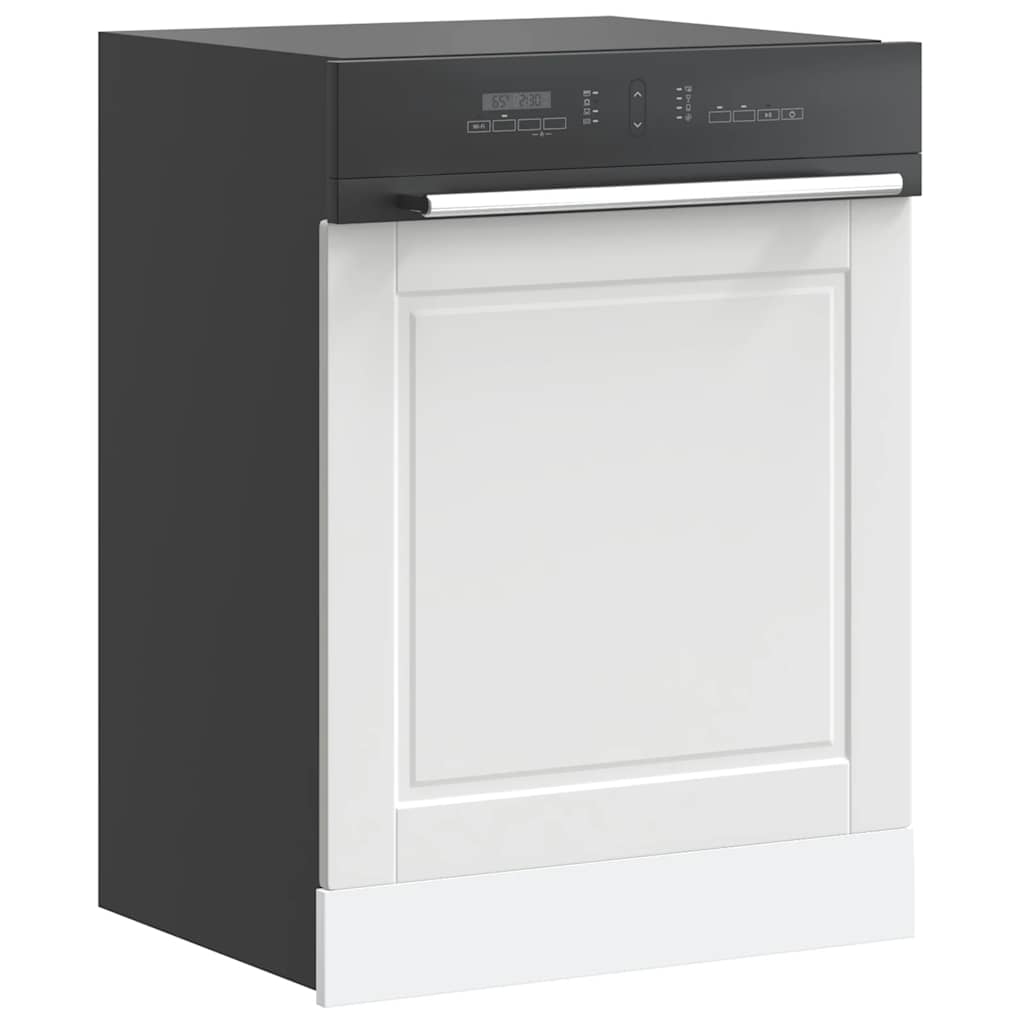 vidaXL Dishwasher Panel Porto White 60x1.5x57 cm Engineered Wood