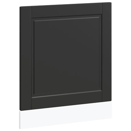 vidaXL Dishwasher Panel Porto Black 60x1.5x57 cm Engineered Wood