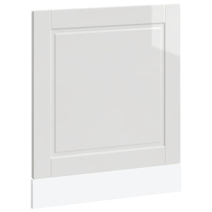 vidaXL Dishwasher Panel "Porto" High Gloss White 60x1,5x57 cm Engineered Wood