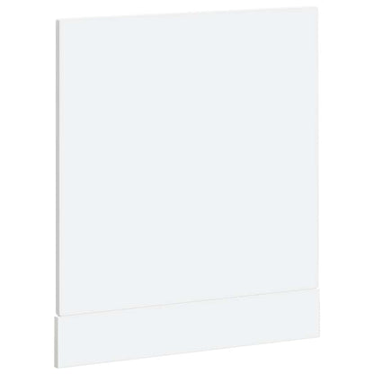 vidaXL Dishwasher Panel Porto High Gloss White 60x1.5x57 cm Engineered Wood