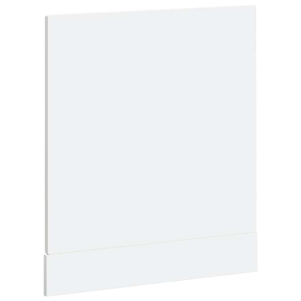 vidaXL Dishwasher Panel "Porto" High Gloss White 60x1,5x57 cm Engineered Wood