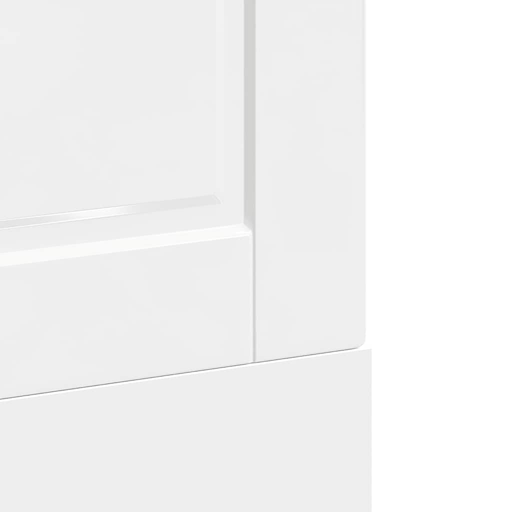 vidaXL Dishwasher Panel Porto High Gloss White 60x1.5x57 cm Engineered Wood