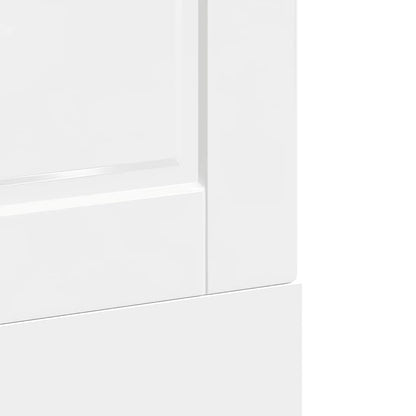 vidaXL Dishwasher Panel Porto High Gloss White 60x1.5x57 cm Engineered Wood